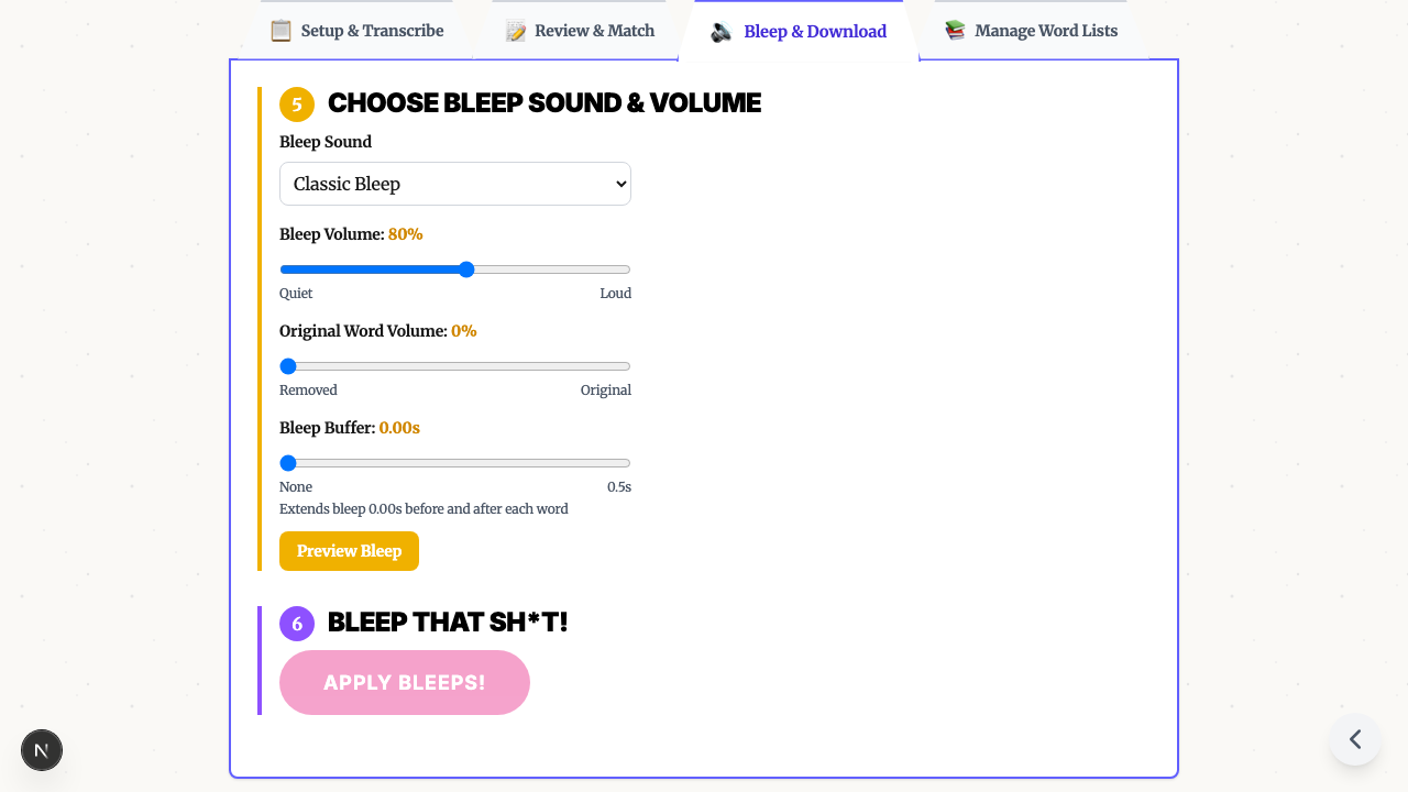Preview and download