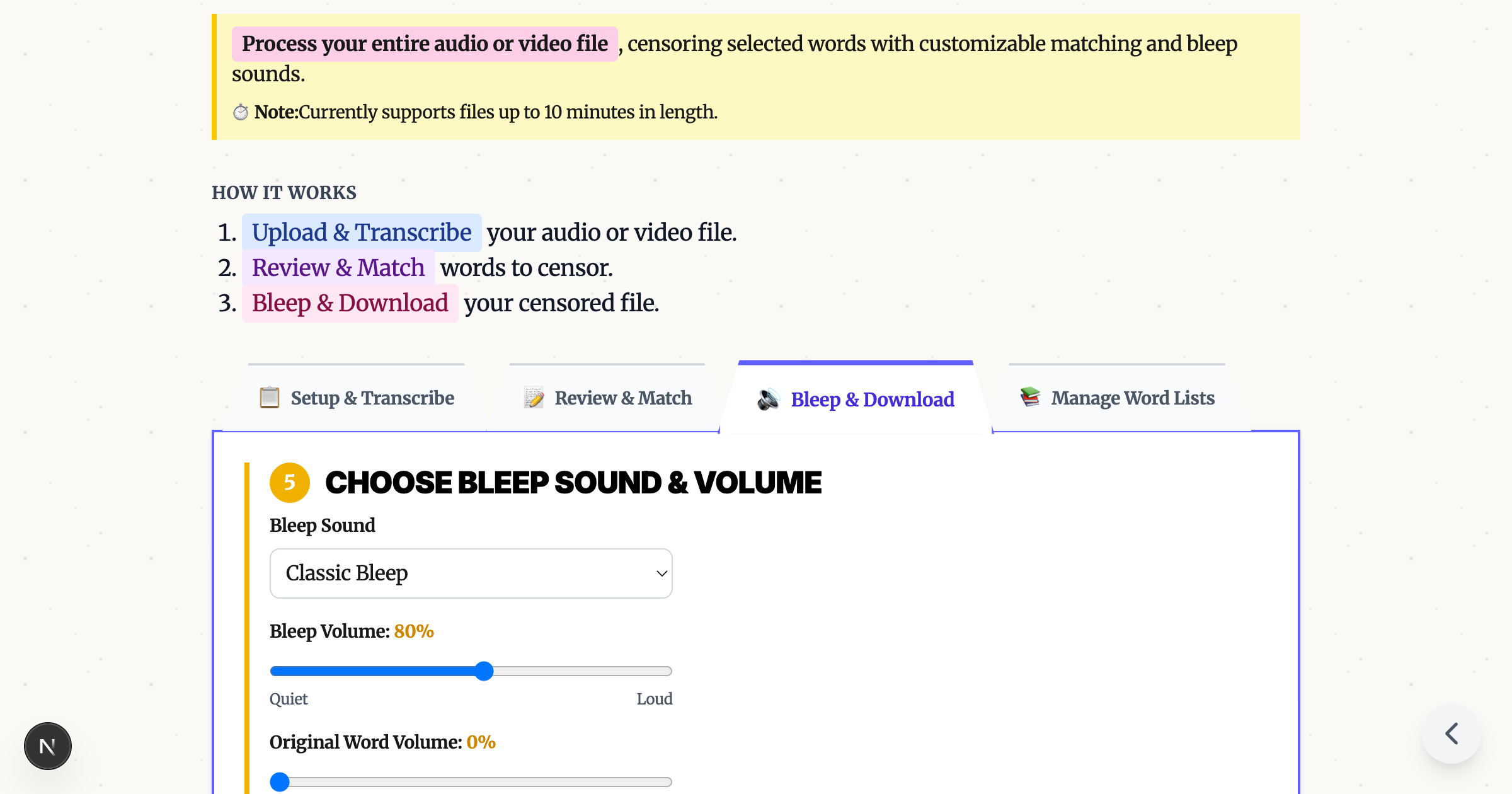 How to Bleep Out Words in Any Video (Free, No Download)